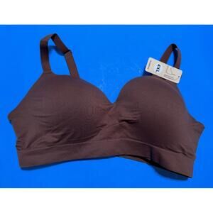 Truekind Supportive Comfort Wireless Shaping Bra Chocolate Brown Size 4XL NEW